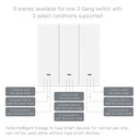 MeanWell Telecomando Interruttore ZigBee 3 Tasti Protocollo ZigBee 3.0 TUYA, Smart Life 3V Con Pile CR2032