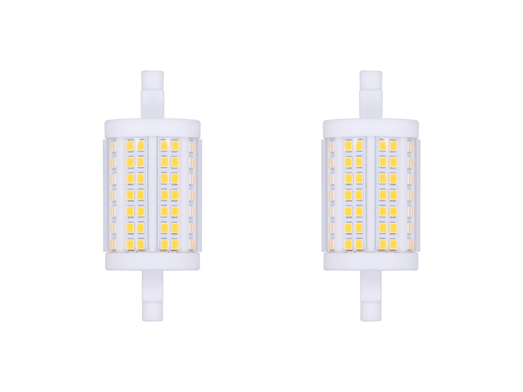 MeanWell Lampadina Led R7S 78mm SMD 220V 15W 140LM/W D Bianco Caldo 3000K >80 360° SI, Triac Dimmer IP20 2100 Lumen