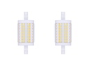 MeanWell Lampadina Led R7S 78mm SMD 220V 15W 140LM/W D Bianco Caldo 3000K >80 360° SI, Triac Dimmer IP20 2100 Lumen