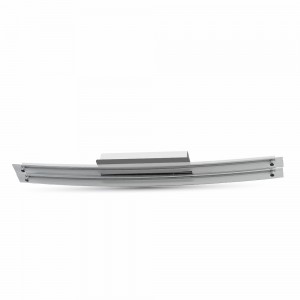 Plafoniera Led Da Soffitto Moderna Designer Bend Cromato Con Vetro Doppio Tubo Lunghezza 985mm 36W 4000K SKU-3899