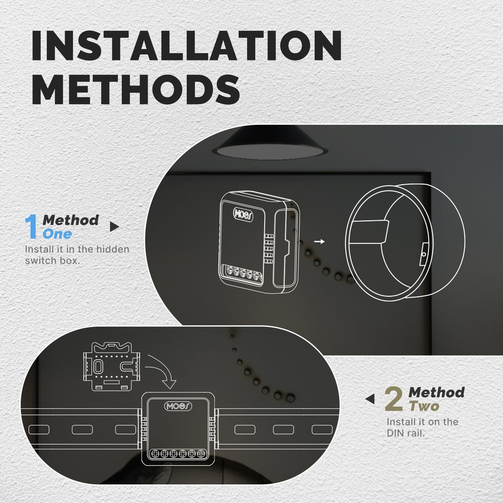 MeanWell Mini Triac Dimmer WIFI 2.4G 2 Canali TUYA, Smart Life 1A AC 90-250V 50/60HZ 2X100W 40X40X18mm IP20