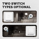 MeanWell Mini Interruttore ZigBee 3.0, 2 Canali 10A TUYA, Smart Life 10A AC 90-250V 50/60HZ 2200W 40X40X18mm IP20