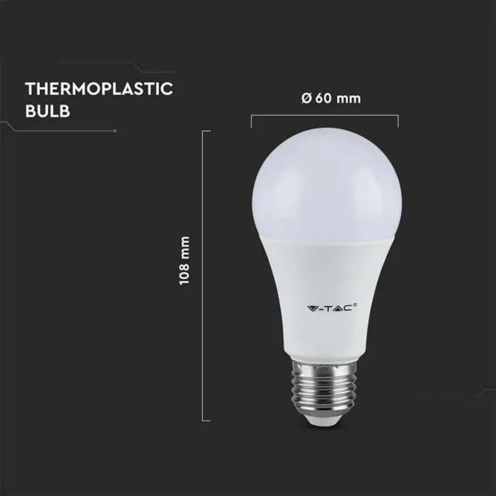 Lampada Led E27 A60 9W Bianco Caldo 2700K Bulbo Sfera SKU-217260