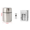 Contenitore Termico per Alimenti in Acciaio Inox Mantiene Freddo e Caldo per 12 ore 750mL H15.5 x W11cm