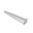 3 Metri Profilo Canalina Barra Alluminio Led Anodizzato Angolare Corner Curva 90 Gradi Per Strip Led Fino a 12mm