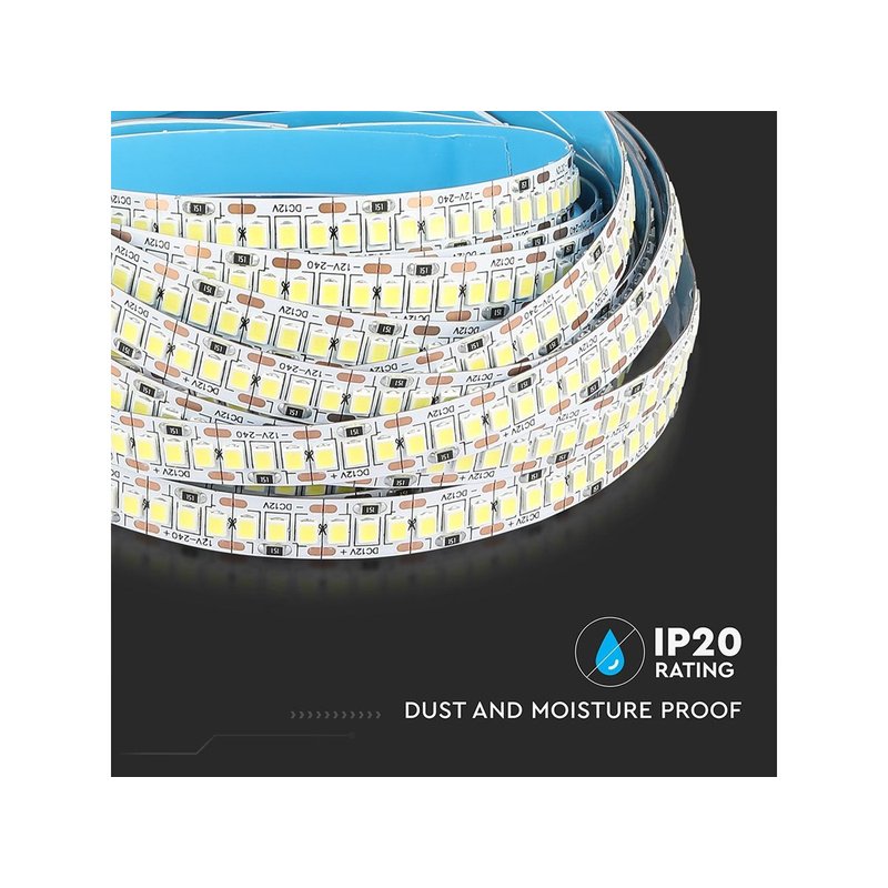 Bobina Led 1200 SMD 2835 12V 18W/M Bianco Neutro 4000K IP20 5 Metri SKU-212165