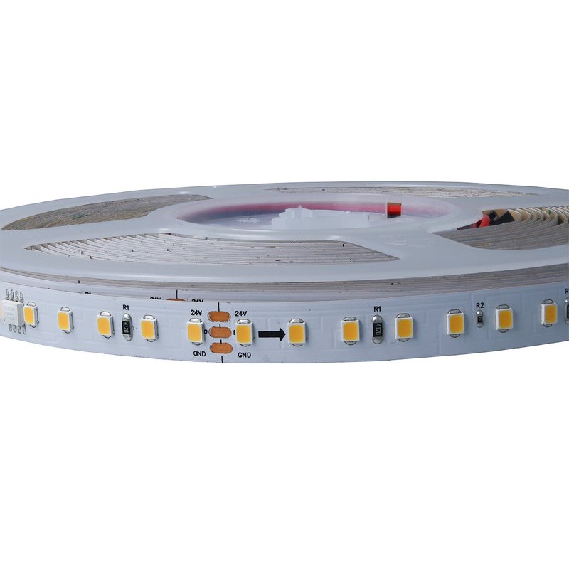 24V Striscia Led Dinamica IC WS2811 10 Metri 3000K 8W/M CRI 90 IP20 800 LM/M Passo 10mm Sequenziale Progressiva Graduale