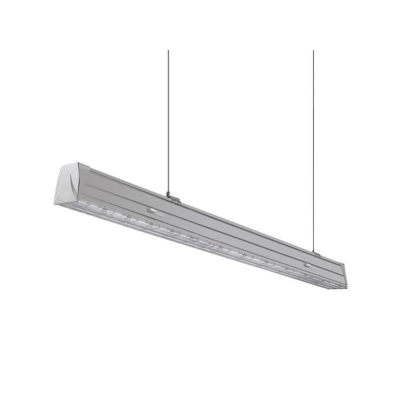 Plafoniera LED Lineare A Sospensione Master 50W 150cm Doppia Lente Asimmetrica 4000K IP20 Dimmerabile SKU-1362