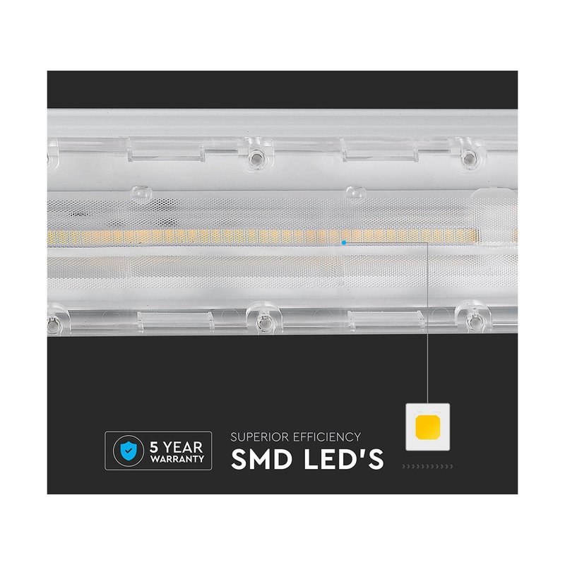 Plafoniera LED Lineare A Sospensione Master 50W 150cm Doppia Lente Asimmetrica 4000K IP20 Dimmerabile SKU-1362