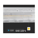 Plafoniera LED Lineare A Sospensione Master 50W 150cm Doppia Lente Asimmetrica 4000K IP20 Dimmerabile SKU-1362