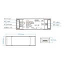 Alimentatore Dimmerabile CV 24V 75W Triac + Pulsante N.O. Varialuce Su 220V Per Striscia Led 24V TE-75-24