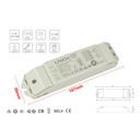 Led Driver CC Dimmerabile 0/1-10V Pulsante N.O. Push Dimmer 15W Regolabile 100/180/300/350/450/500/600/700mA