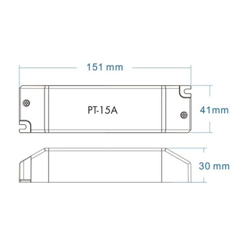 Led Driver CC Dimmerabile 15W Pulsante + RF Corrente Costante Modulare 150mA 200mA 350mA 400mA 450mA 500mA 650mA 700mA PT-15A