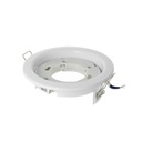 Porta Faretto Led GX53 Rotondo Fisso Carcassa Bianca Spotlight Fitting SKU-3675