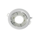 Porta Faretto Led GX53 Rotondo Fisso Carcassa Bianca Spotlight Fitting SKU-3675