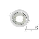 Porta Faretto Led GX53 Rotondo Fisso Carcassa Bianca Spotlight Fitting SKU-3675