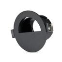 Porta Faretto Led GU10 MR16 Da Incasso Nero Asimmetrico Mezza Luna Foro 70mm SKU-8608