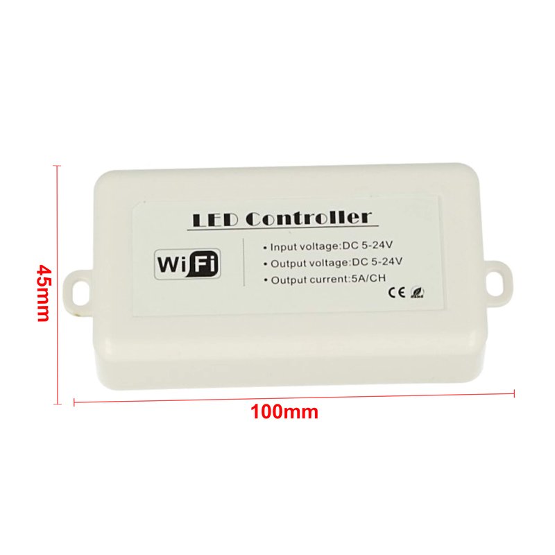 WiFi Mini Centralina Led Dimmer CCT RGB Controller Domotica Con iOS Android 12V 24V 5AX3