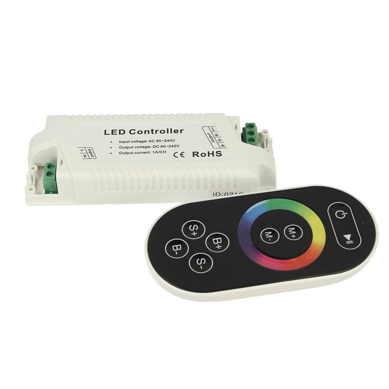 Centralina Led Controller RGB 220V Per Striscia Led Alta Tensione Con Telecomando Wireless RF700