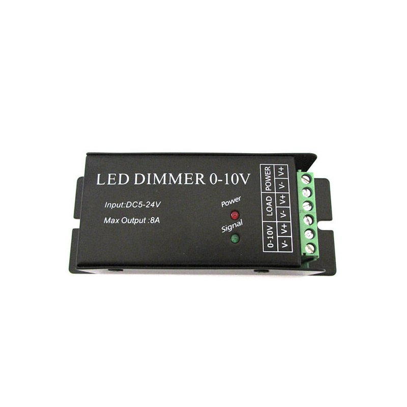 Led Dimmer Con Segnale 0-10V o Con Potenziometro 12V 24V 8A Per Striscia Led DM010