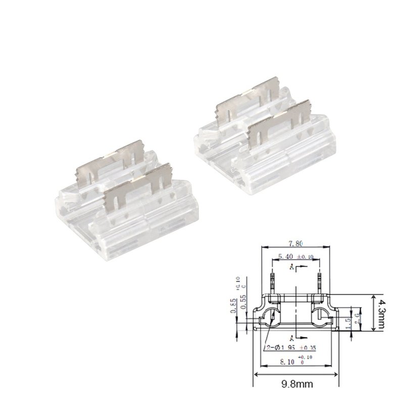 Interruttore Led Dimmer Touch Senza Saldatura Flessibile Larghezza 8mm 12V 24V 3A Con Memoria e Led Blu