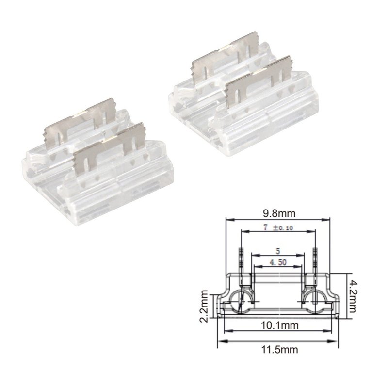 Interruttore Led Dimmer Touch Senza Saldatura Flessibile Larghezza 10mm 12V 24V 3A Con Memoria e Led Blu