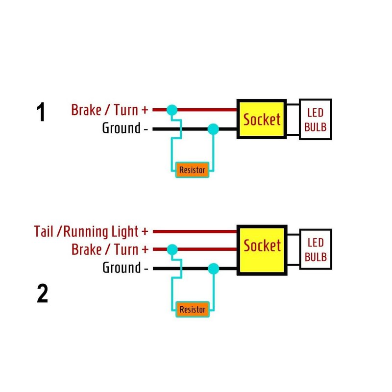 2 Pezzi Resistenza Filtro Per Lampada LED BA15S BAY15D 25W 10 Ohm No Spia Errore Per Luci Diurne Frecce Stop