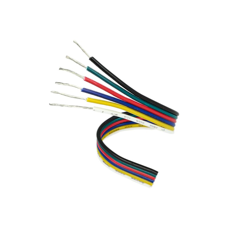 Cavo Filo Elettrico Esa Polare 6 X 0,25 mmq Per Striscia Led RGBWW RGB+CCT 1 Metro