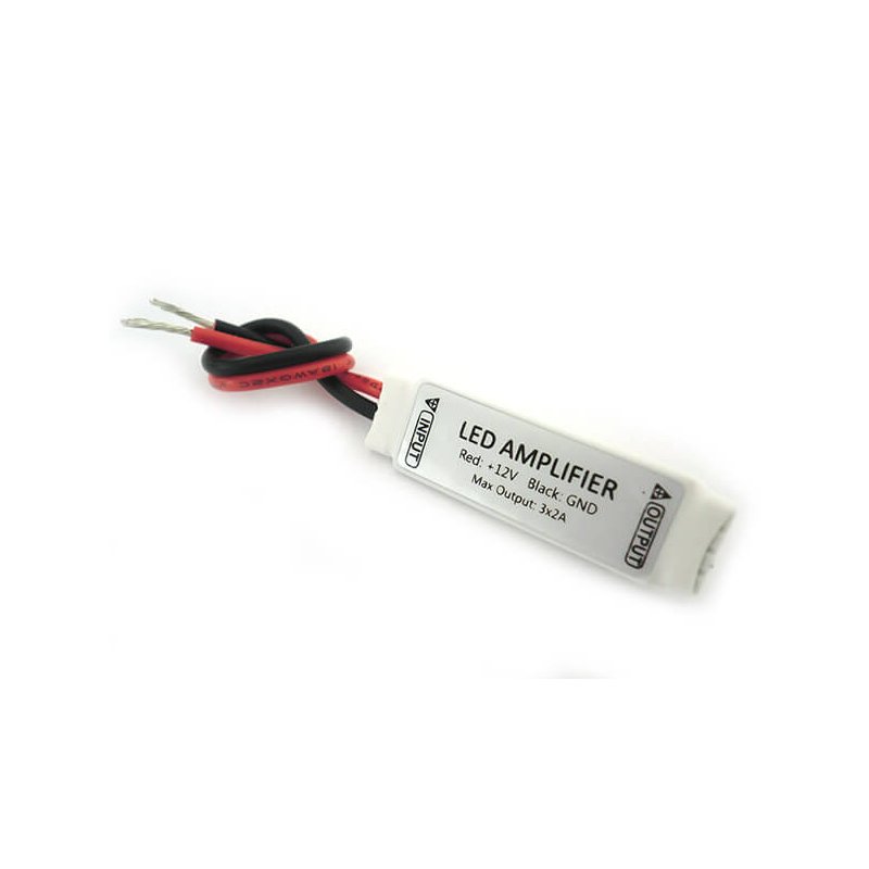 Mini Centralina Amplificatore RGB Per Striscia Led 12V 6A RGB Led Strip Amplifier