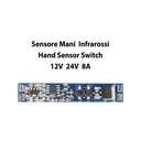 Sensore Movimento Mani 12V 24V 8A Per Profilo Alluminio