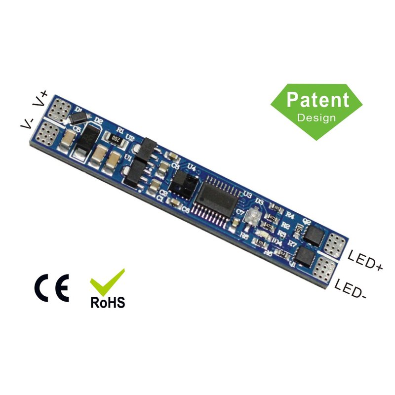 Interruttore Sensore Prossimità Con Dimmer 12V 24V 8A Per Strip Led Profilo Alluminio