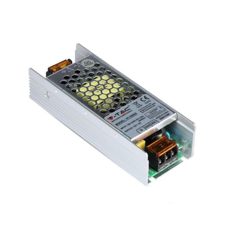 Alimentatore in Metallo Trasformatore 60W 12V 5A IP20 SKU-3246