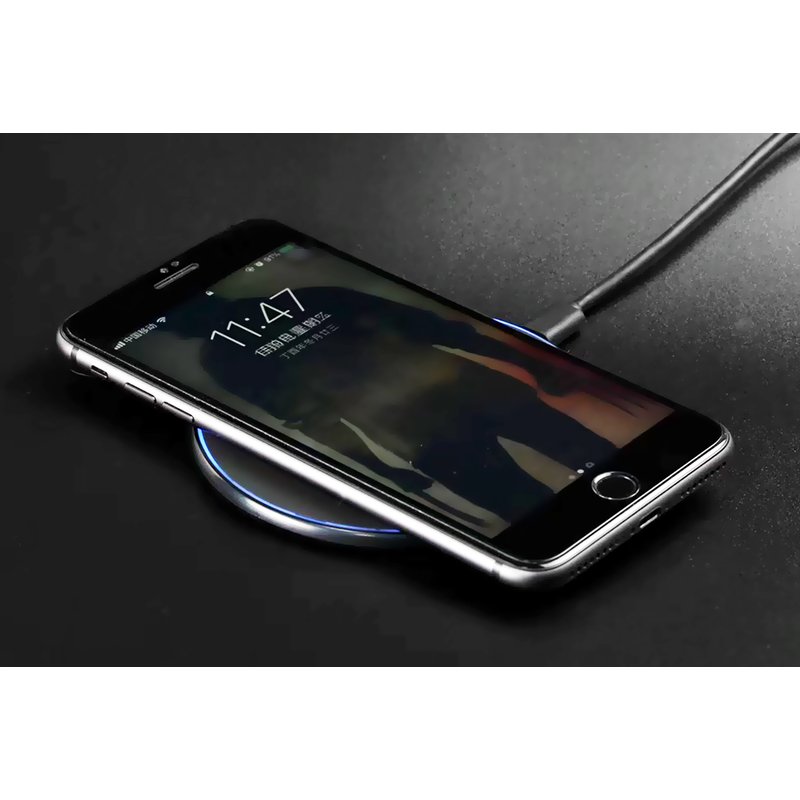 Caricabatterie Wireless Veloce Black 10W Slim QI