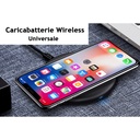 Caricabatterie Wireless Veloce Black 10W Slim QI