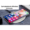 Caricabatterie Wireless Veloce Bianco 10W Slim QI