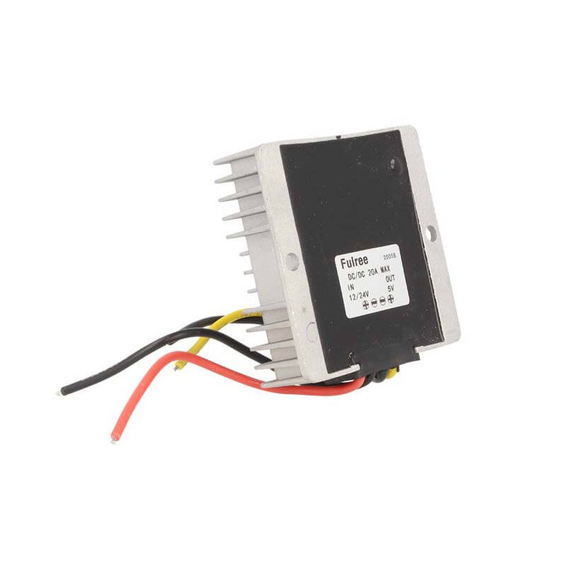 Alimentatore Step Down Convertitore DC-DC 20A Da DC 10-35V a DC 5V Fulree