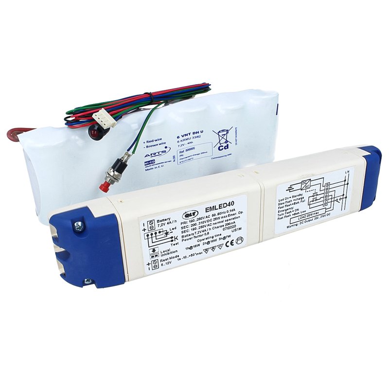 Kit Sistema Di Emergenza A Led 25W 220V 3 Ore