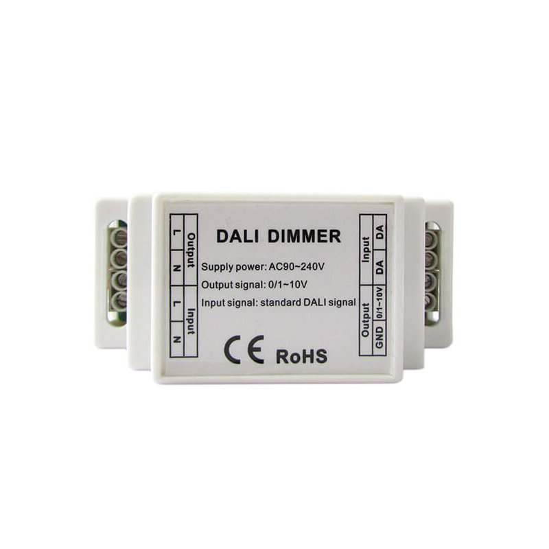 DALI Led Dimmer Centralina Convertitore Segnale da DALI a 0/1-10V Per Luci Led Attacco Guida DIN Rotaia DL108