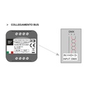 Dalcnet DLM1224-1CV-DMX Led Dimmer Bus DMX512 12V 24V 10A Pulsante N.O. 0/1-10V Potenziometro