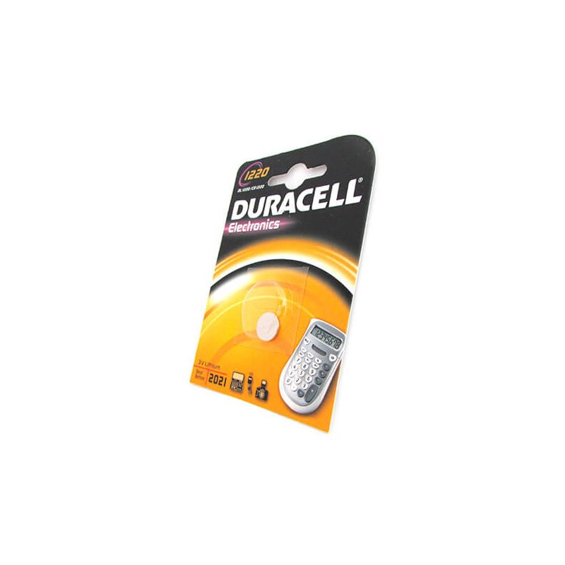 Pila Batteria Lithium A Bottone Duracell Litio 1220 DL1220 CR1220 3V Per Dispositivi Elettronici