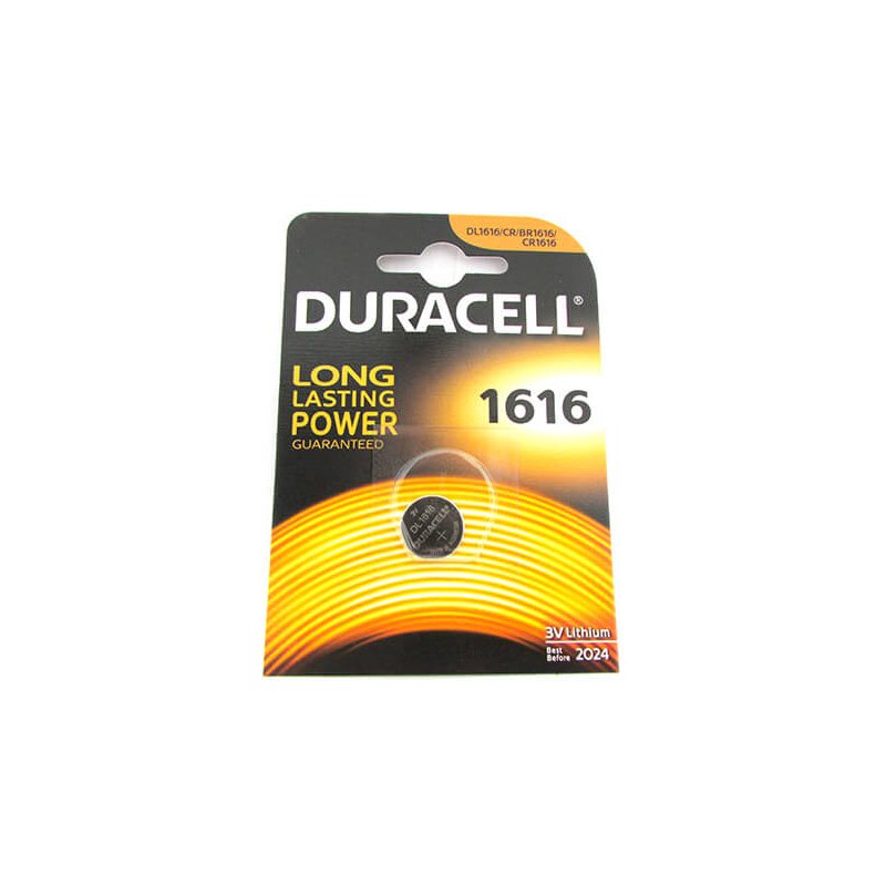 Pila Batteria Lithium A Bottone Duracell Litio 1616 DL1616 CR1616 BR1616 3V