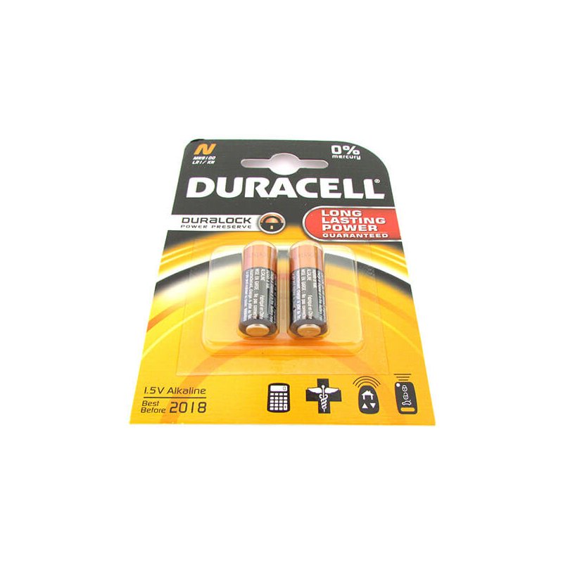 Pila Batteria Duracell Alkaline MN9100 LRI/KN 1,5V Duralock Confezione Da 2 Pile