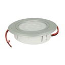 Mini Faretto Led Da Incasso Touch Dimmer Controllo Carcassa Argento Satinato 3000K DC12V DC24V 3W Foro 55mm