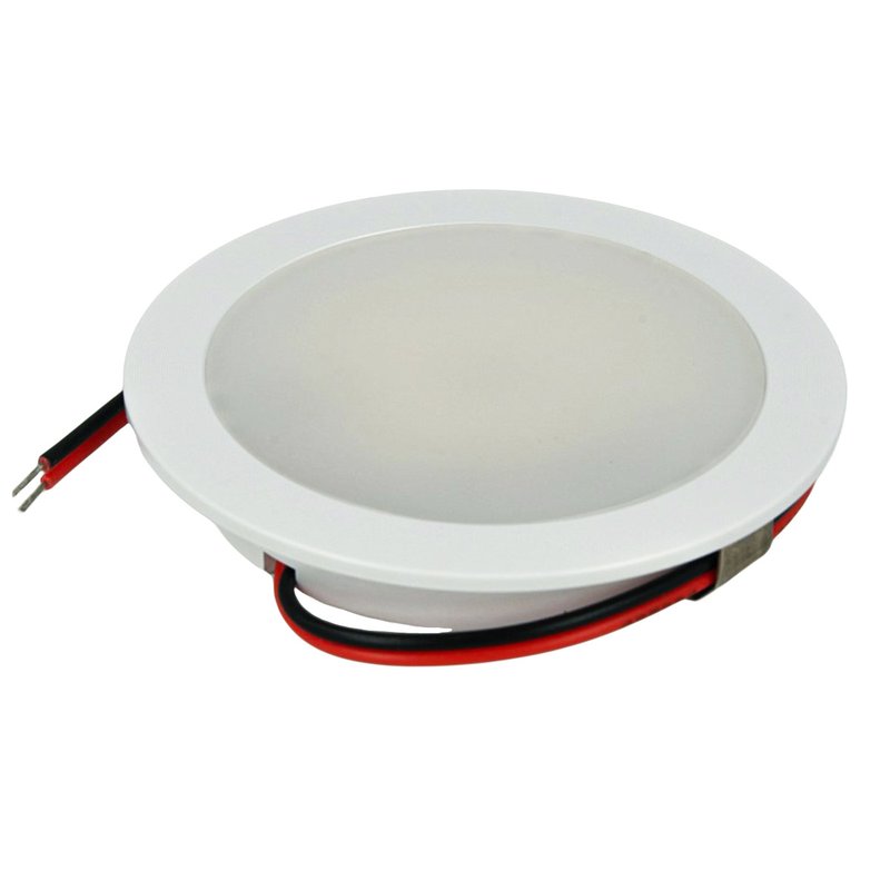 Mini Faretto Led Da Incasso Rotondo Carcassa Bianca 5W AC/DC 12V DC 24V Caldo 3000K Foro 60mm