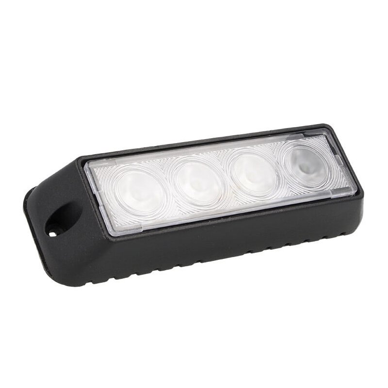 Fanale Luci Diurne A Led DRL Work Light Faro Da Lavoro 12V 24V 12W (4X3W) IP67 Bianco