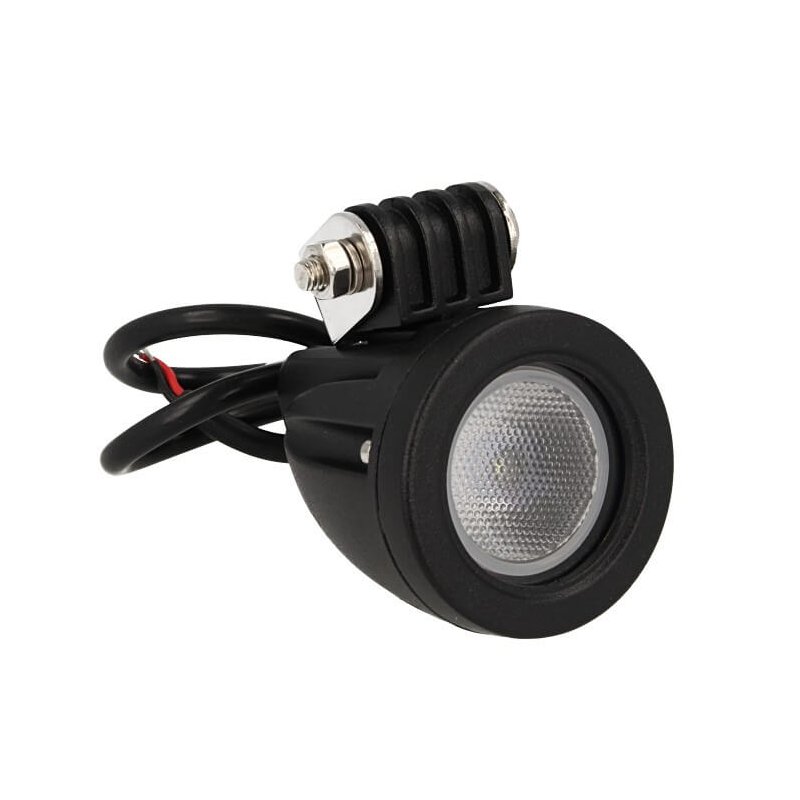 Fanale Rotondo Luci Diurne A Led Work Light Faro Da Lavoro 12V 24V Cob 10W Cree IP67 Bianco