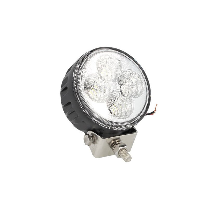 Fanale Rotondo Luci Diurne A Led Work Light Faro Da Lavoro 12V 24V 12W (4X3W) IP67 Bianco