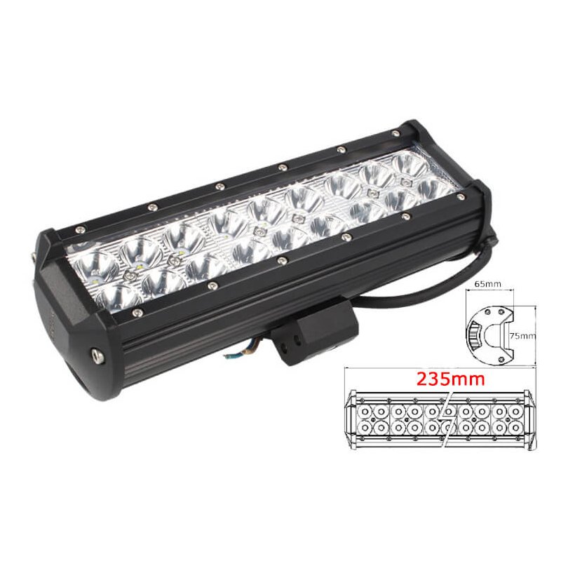 Barra Led Alluminio Per Fuoristrada Jeep Camper 18x3W 54W 12V 24V Led Wall Washer