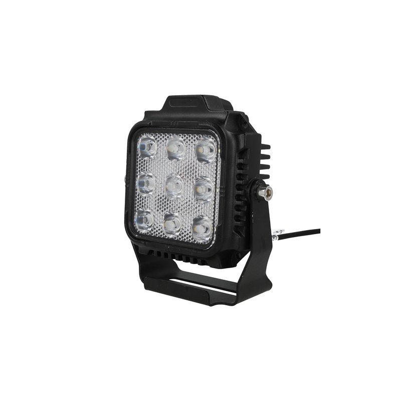 Faro Led Fanale Quadrato Flood 45W Larga 12V 24V 36V 48V 60V 9X5W Cree XTE Nuovo Design