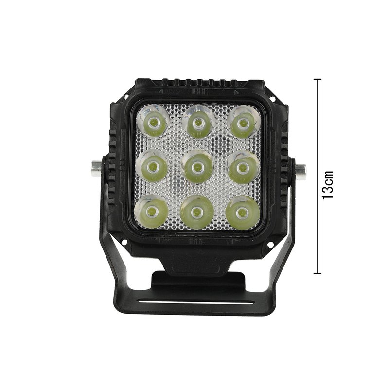 Faro Led Fanale Quadrato Spot 45W Beam 12V 24V 36V 48V 60V 9X5W Cree XTE Nuovo Design